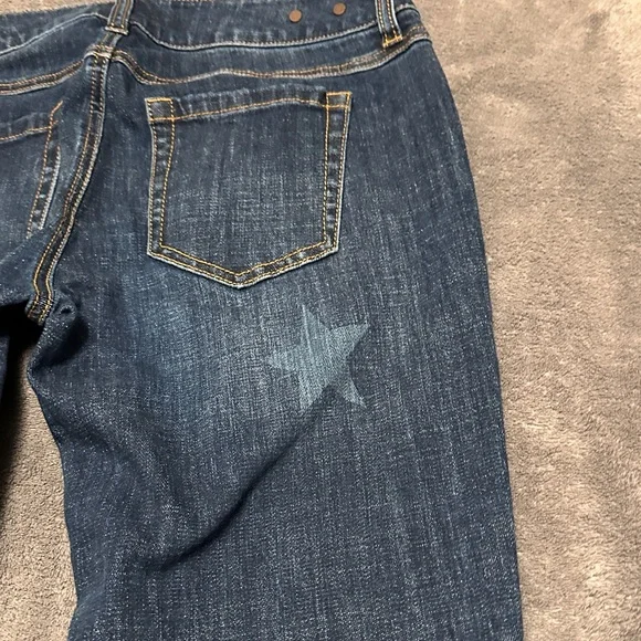 CABi Boyfriend Jeans With Celebrity Star-Design Women's Jeans Style #3937 EUC - Picture 10 of 14